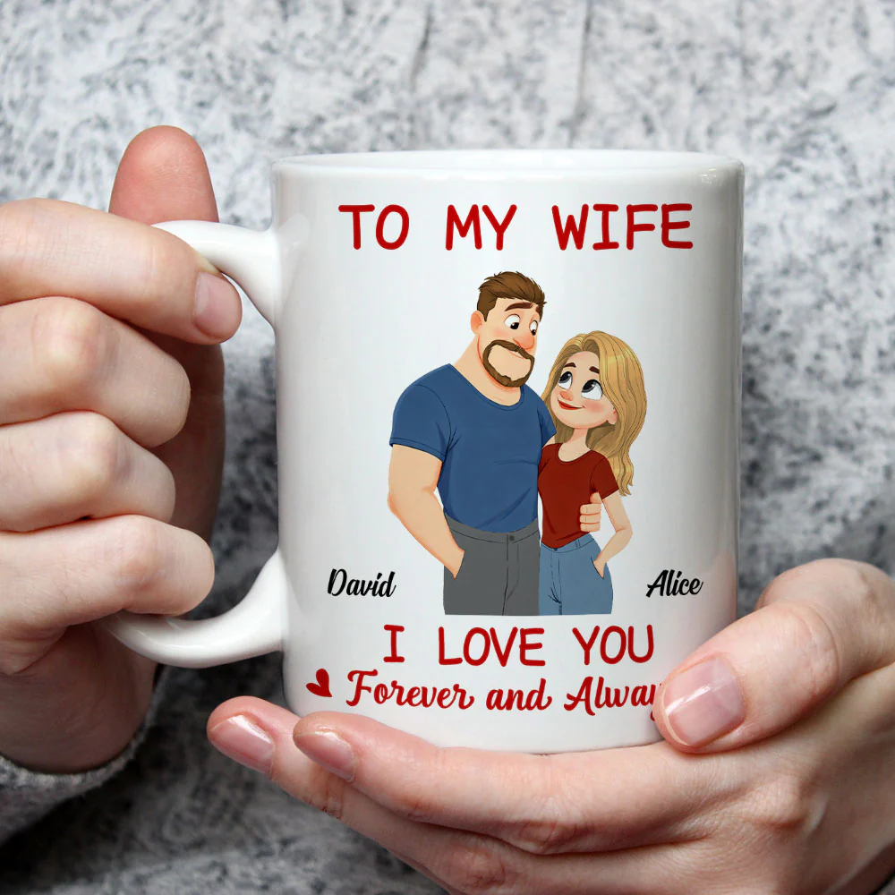 In Love With You Forever My Wife - Personalized Custom Coffee Mug - Image 3
