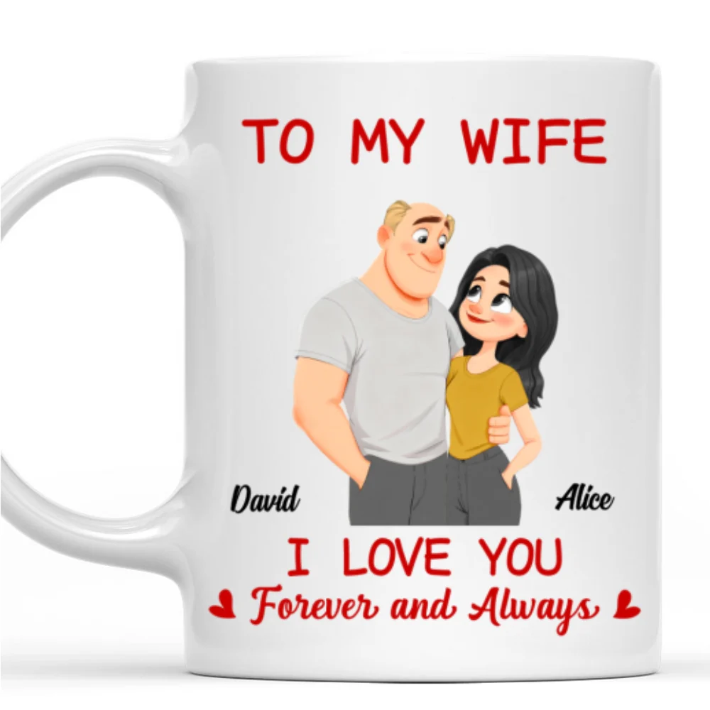 In Love With You Forever My Wife - Personalized Custom Coffee Mug - Image 8