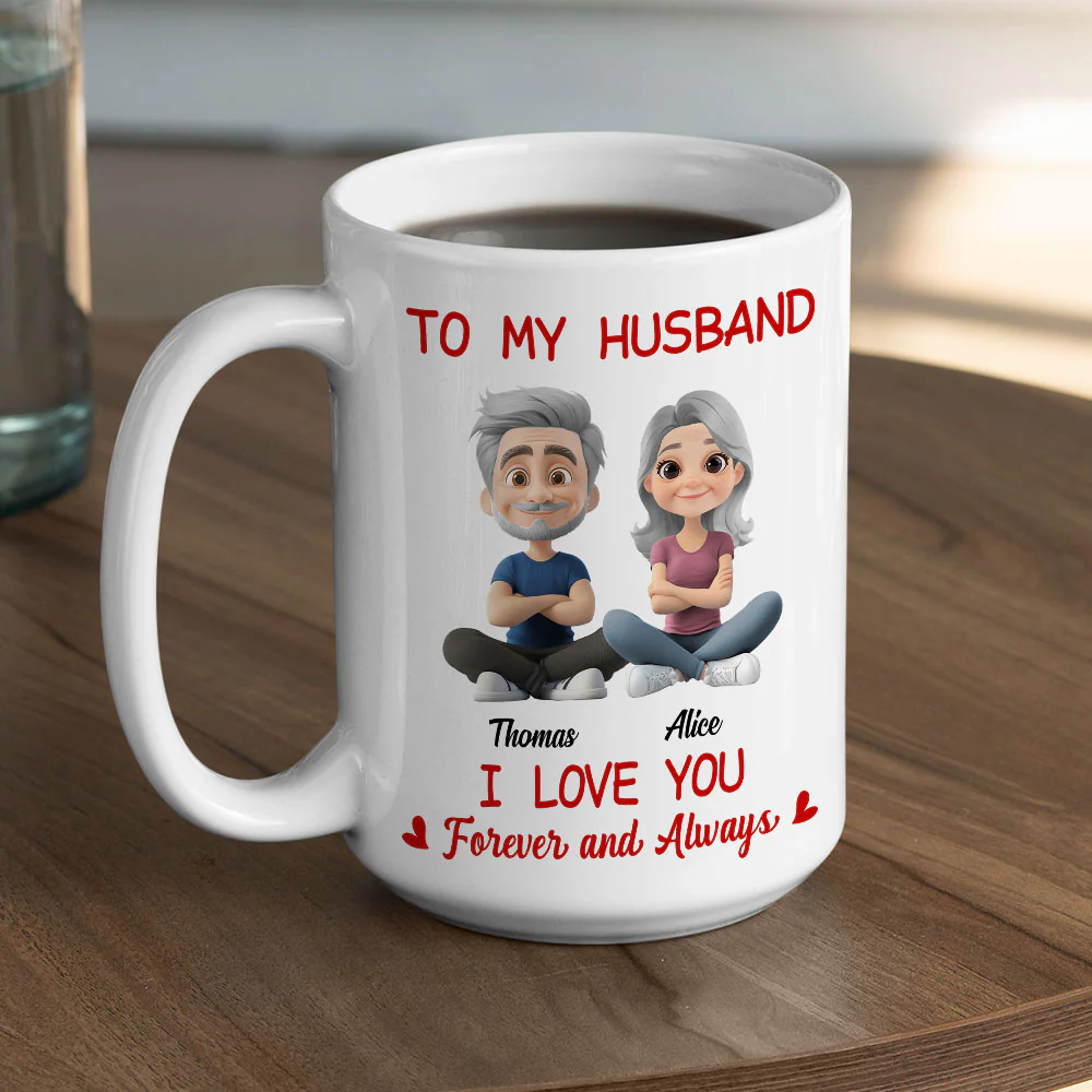 In Love With You - Personalized Custom Coffee Mug - Image 5