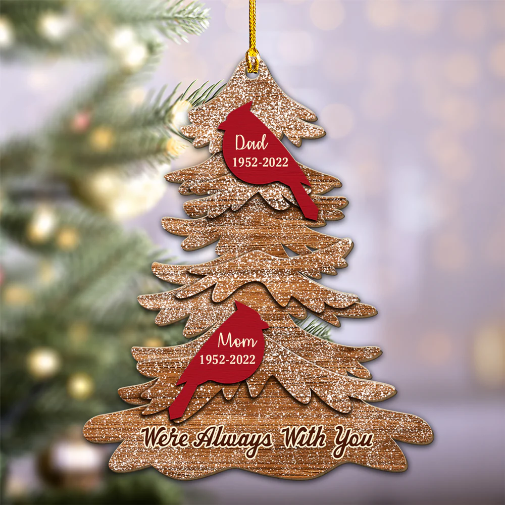In Loving Memory - Personalized Custom Wood Ornament - Image 3