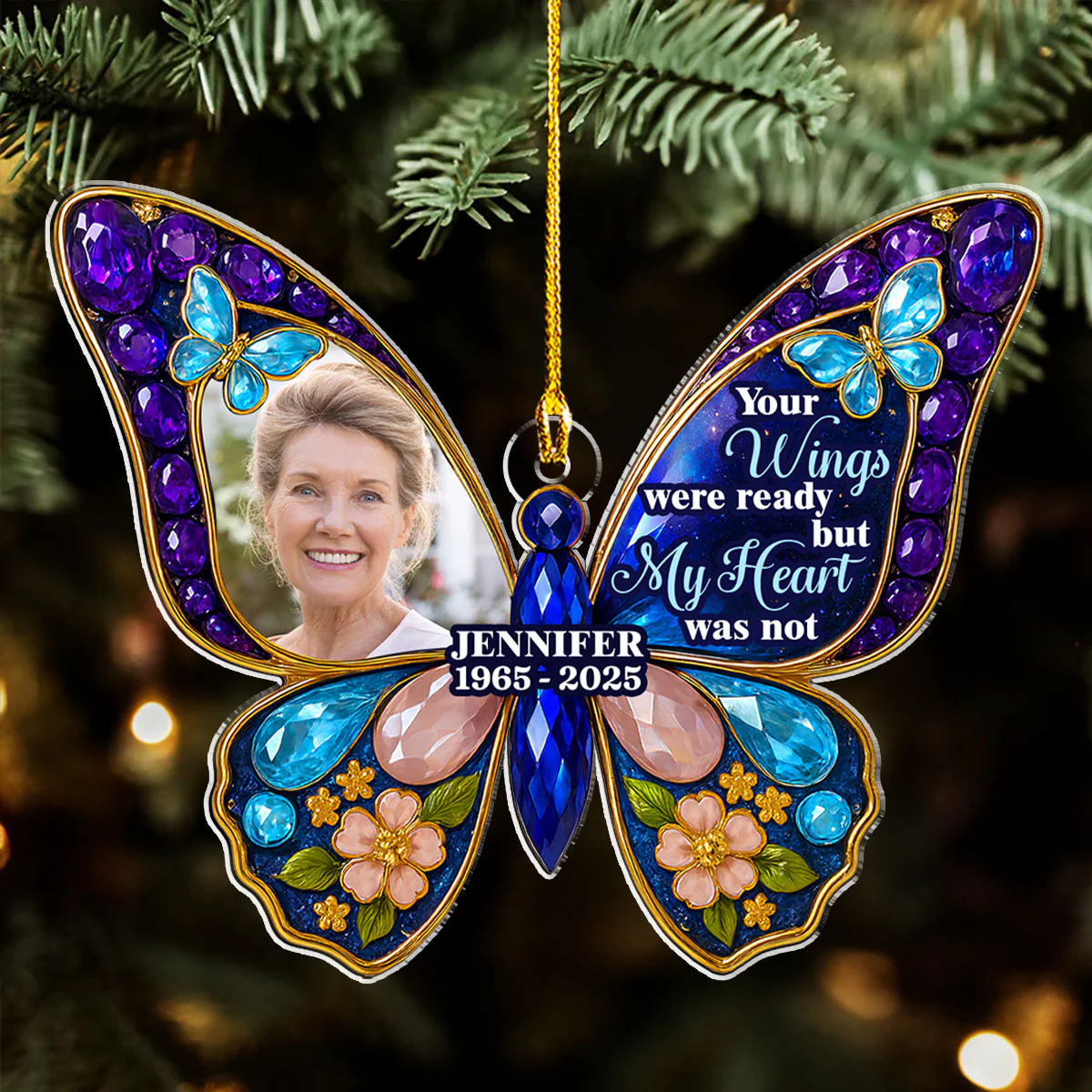 In Memory - Personalized Custom Acrylic Ornament - Image 2