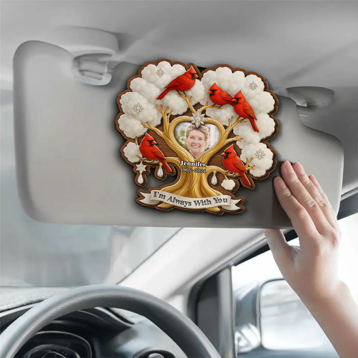 In Memory - Personalized Custom Car Visor Clip - Image 3