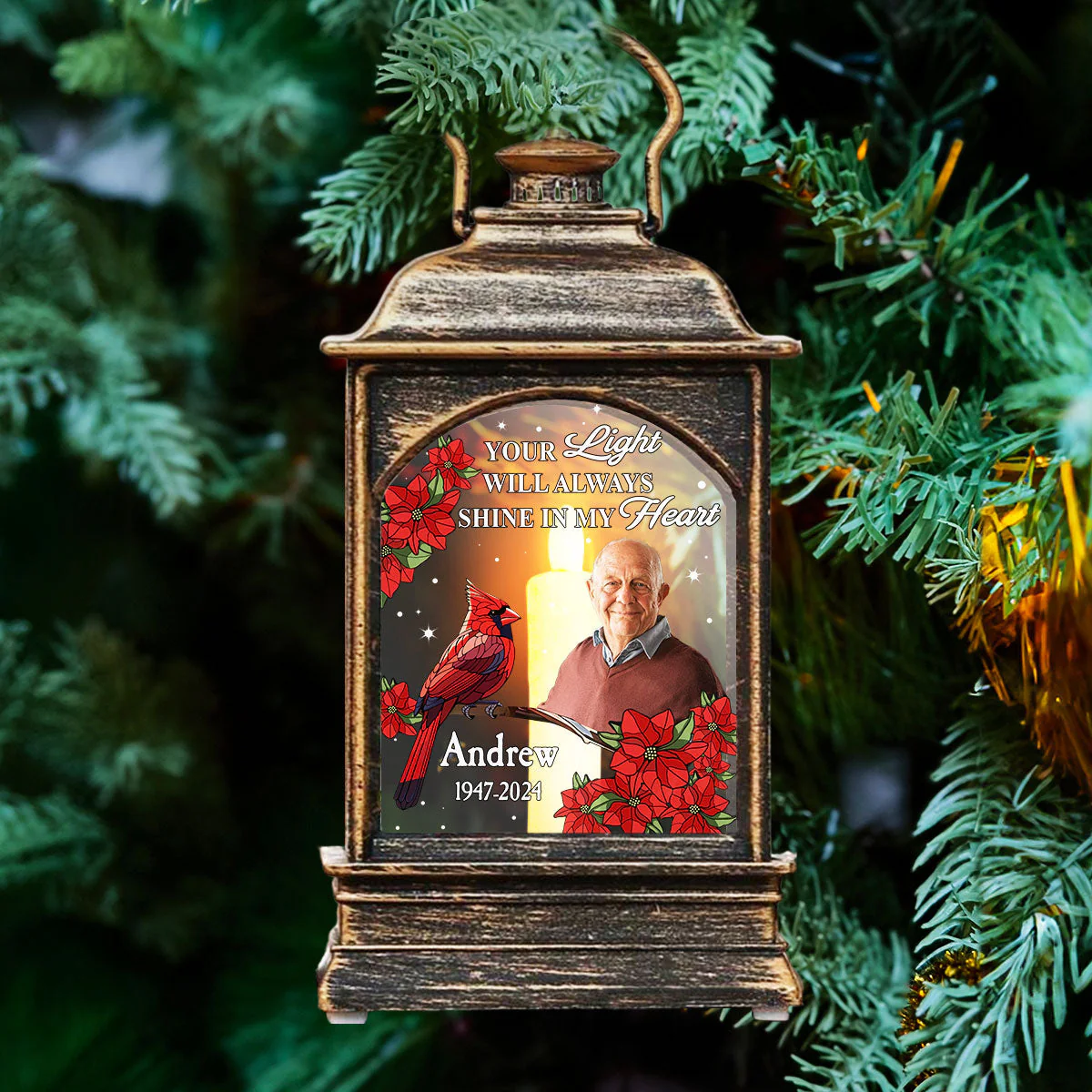 In My Heart - Personalized Custom Christmas Wind Lamp - Image 3