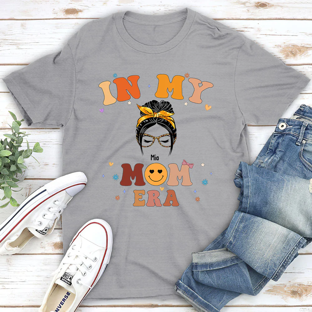 In My Mom Era - Personalized Custom T-shirt And Onesie - Image 2