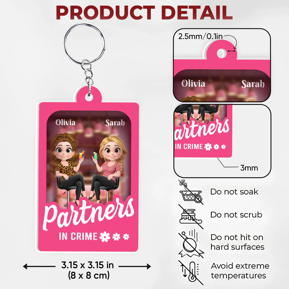 In My World - Personalized Custom Acrylic Keychain - Image 6