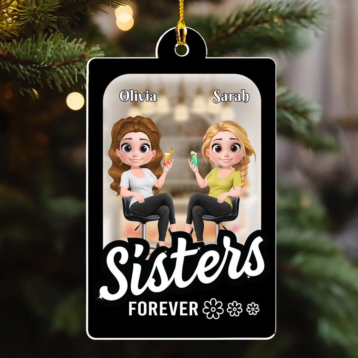 In My World - Personalized Custom Acrylic Ornament - Image 2