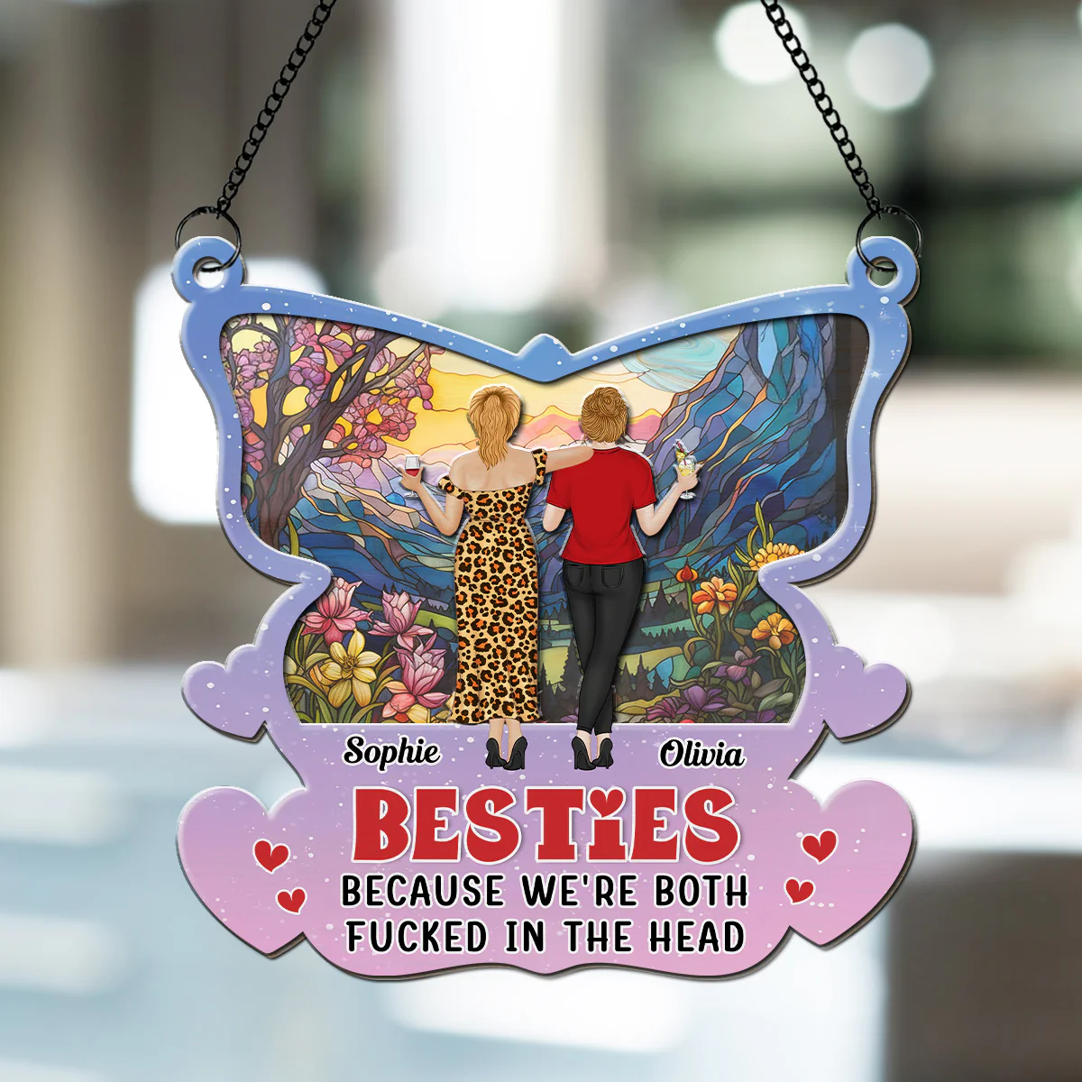 In the Head - Personalized Custom Suncatcher - Image 3