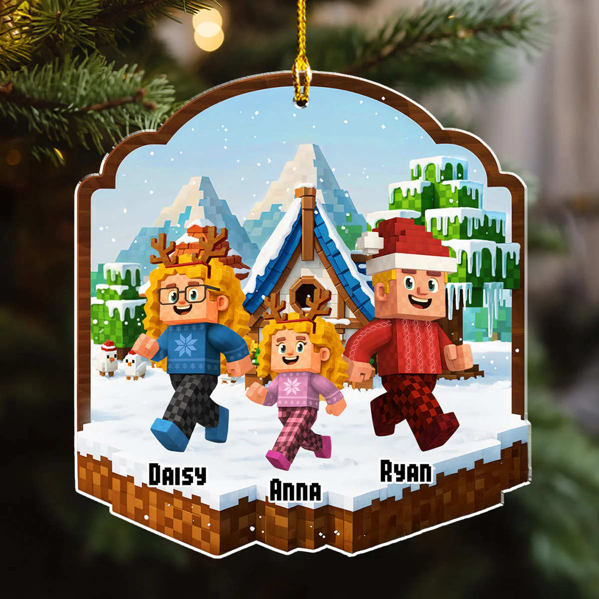In The Jungle - Personalized Custom Acrylic Ornament - Image 2