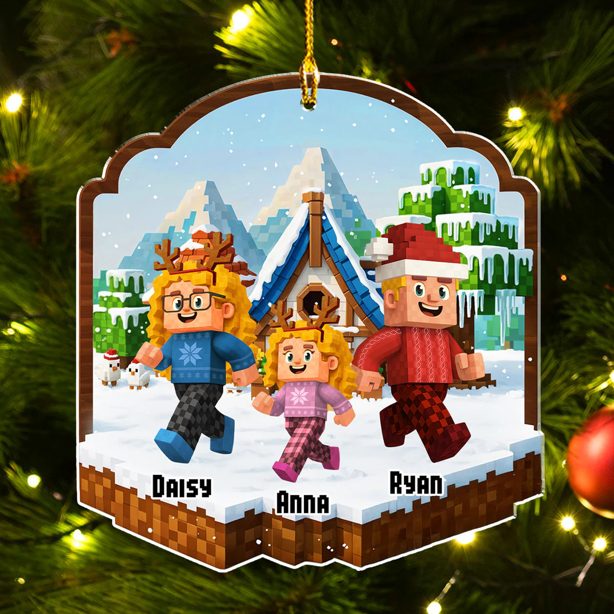 In The Jungle - Personalized Custom Acrylic Ornament - Image 3