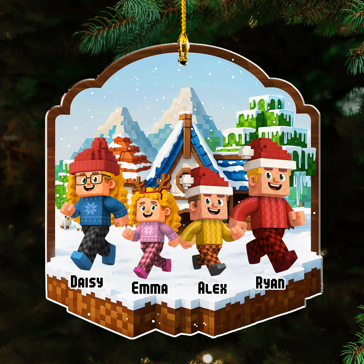 In The Jungle - Personalized Custom Acrylic Ornament - Image 4