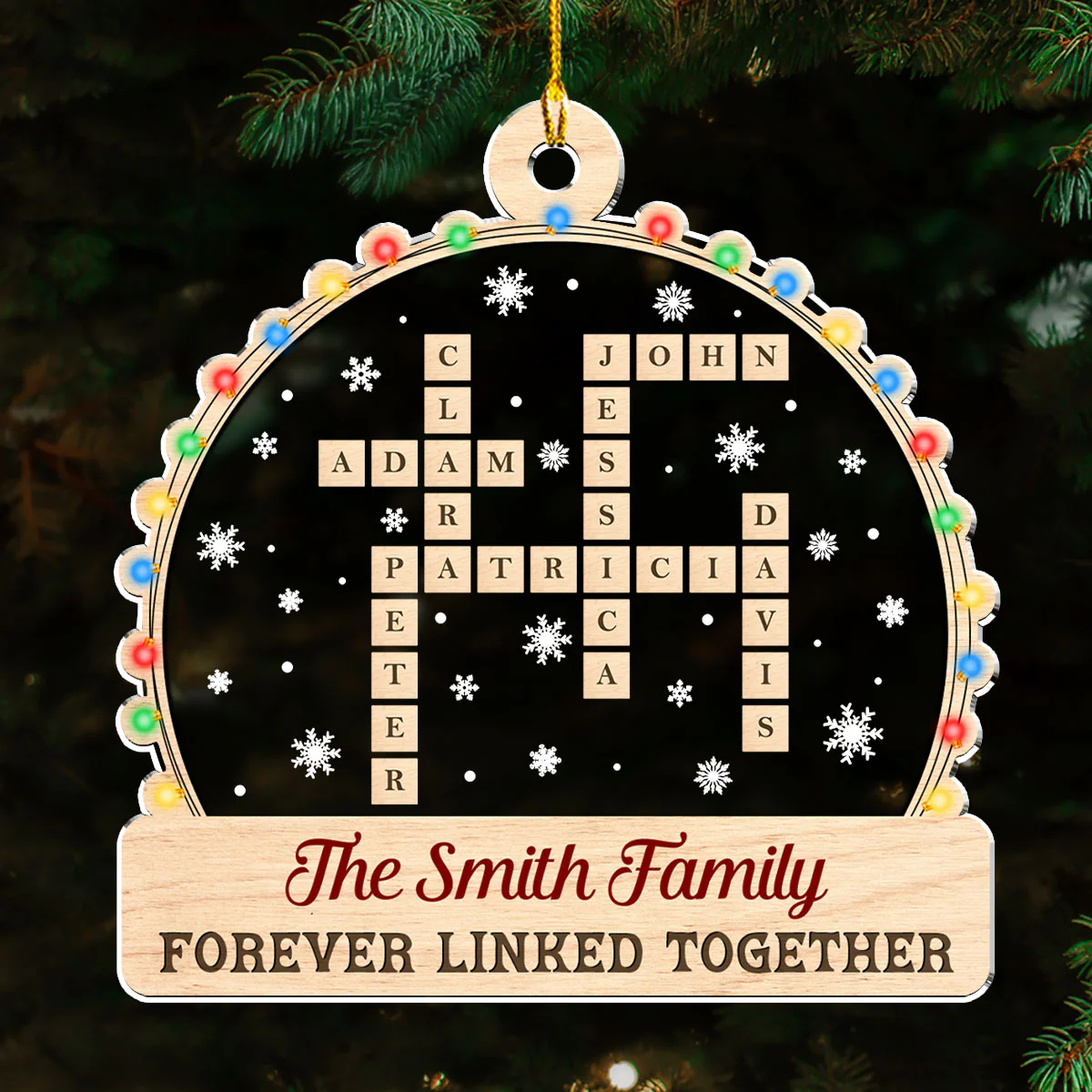 In This House We Love Christmas - Personalized Custom Acrylic Ornament