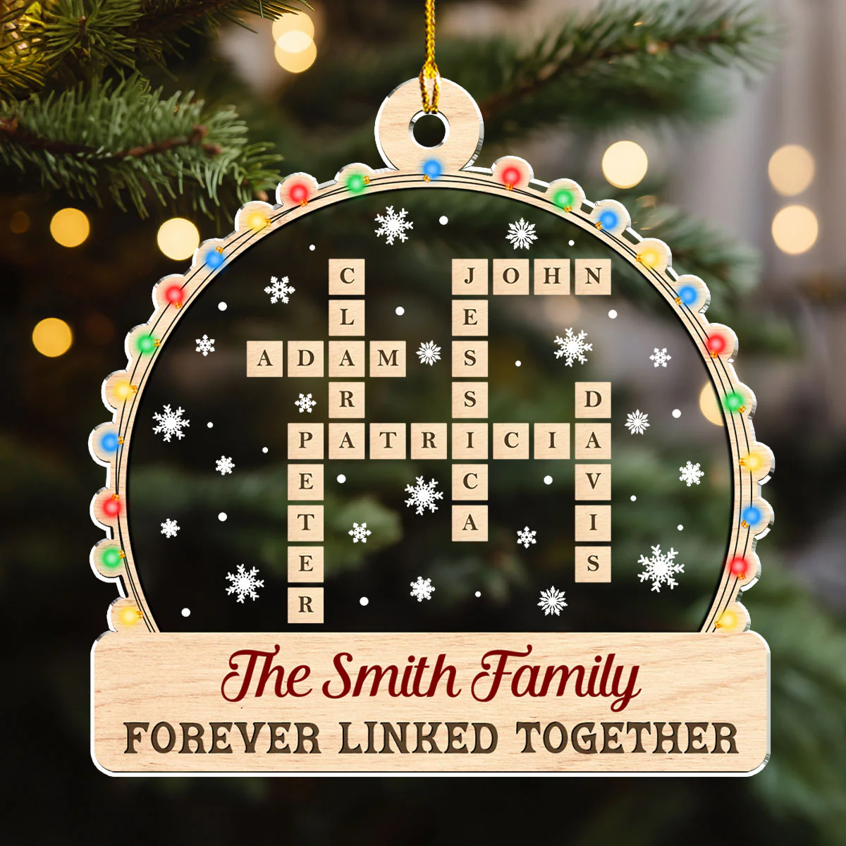 In This House We Love Christmas - Personalized Custom Acrylic Ornament - Image 3