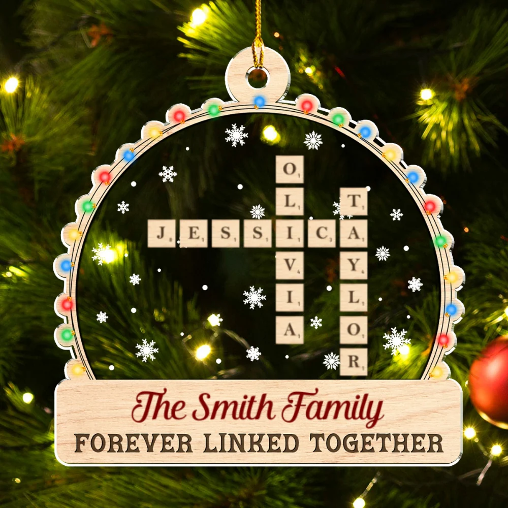 In This House We Love Christmas - Personalized Custom Acrylic Ornament - Image 6