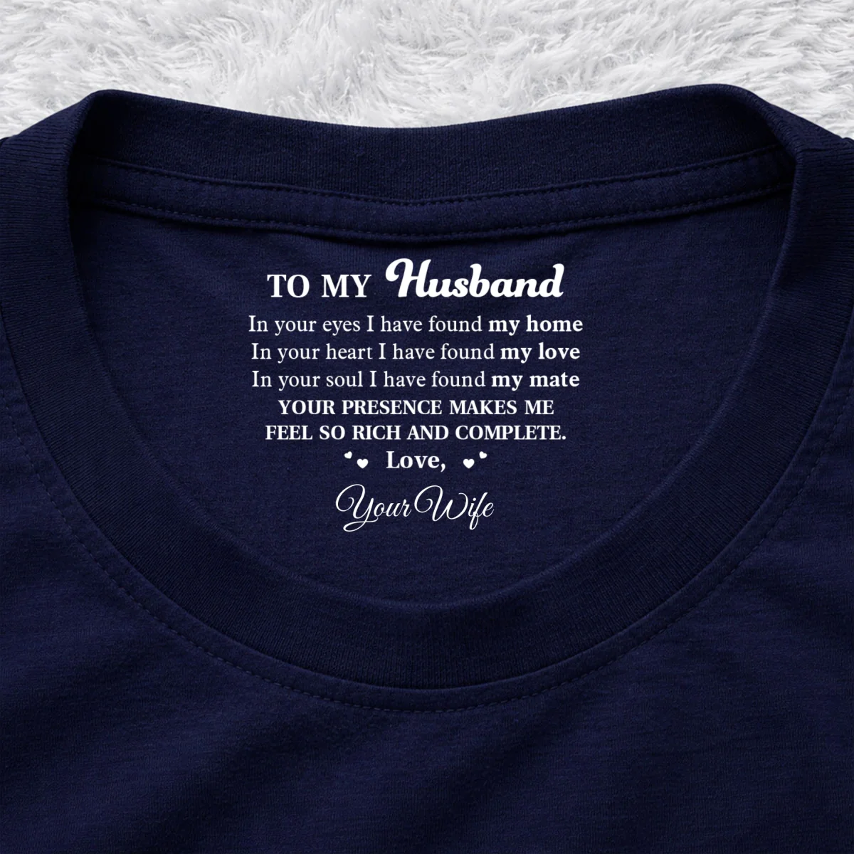 In Your Eyes - Personalized Custom Inside Neck Print T-Shirt - Image 10