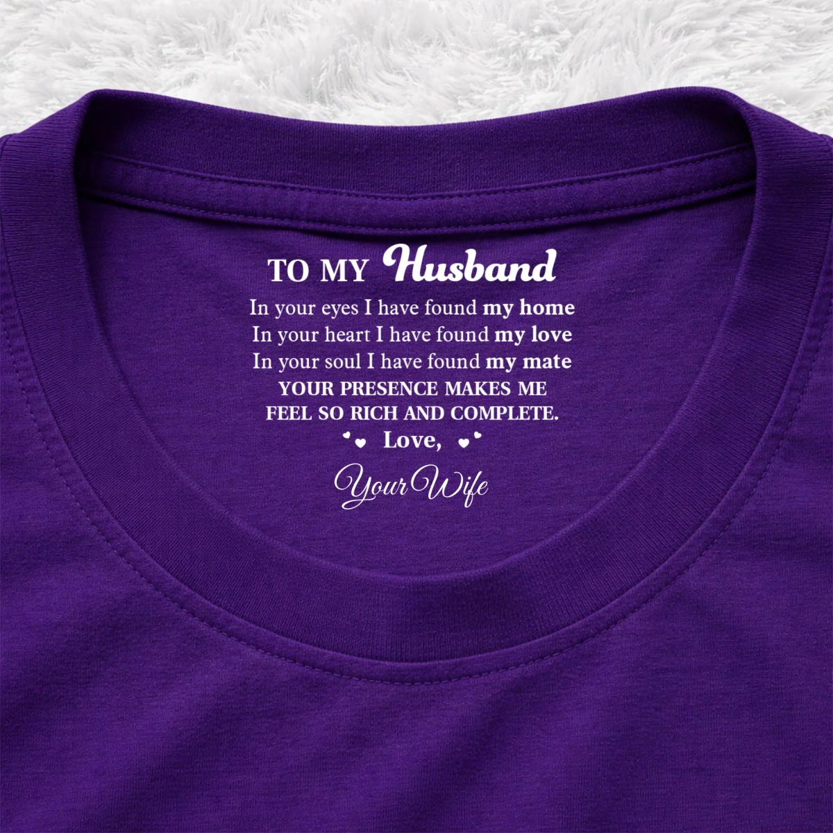 In Your Eyes - Personalized Custom Inside Neck Print T-Shirt - Image 11