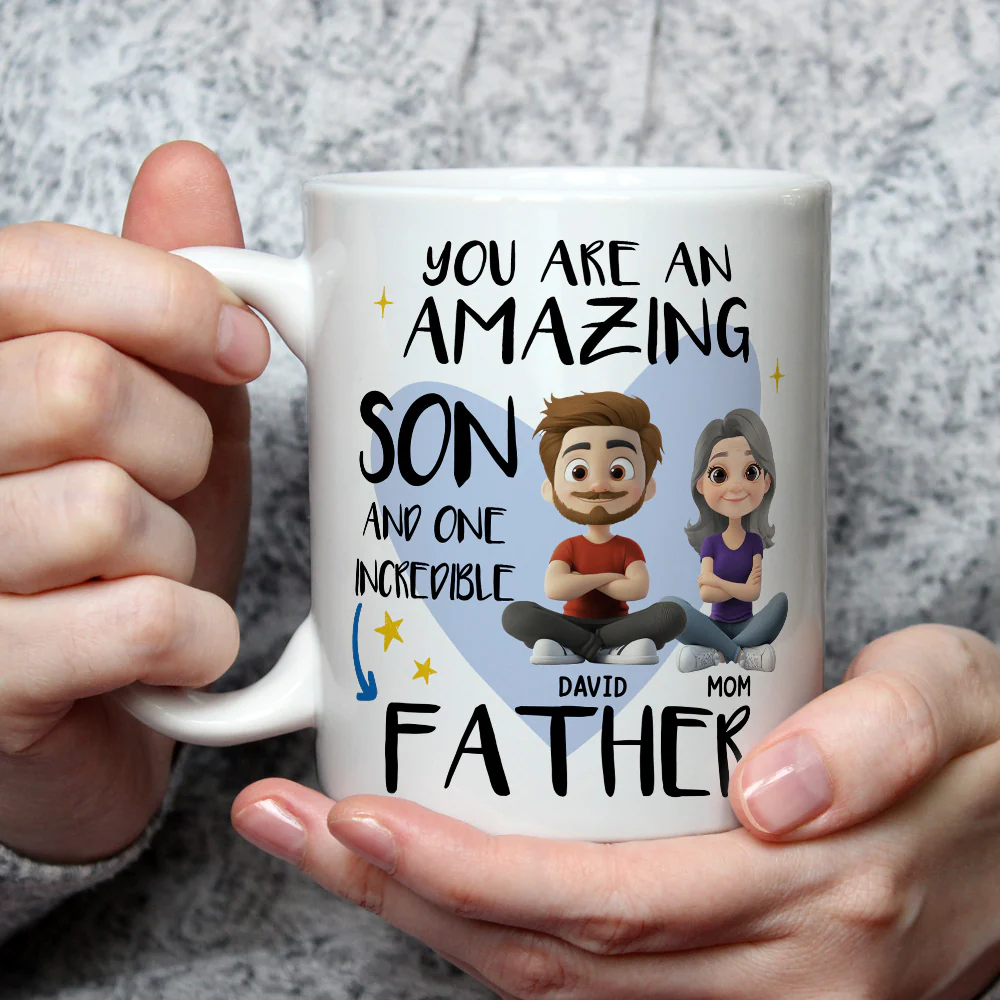 Incredible Father - Personalized Custom Coffee Mug - Image 3