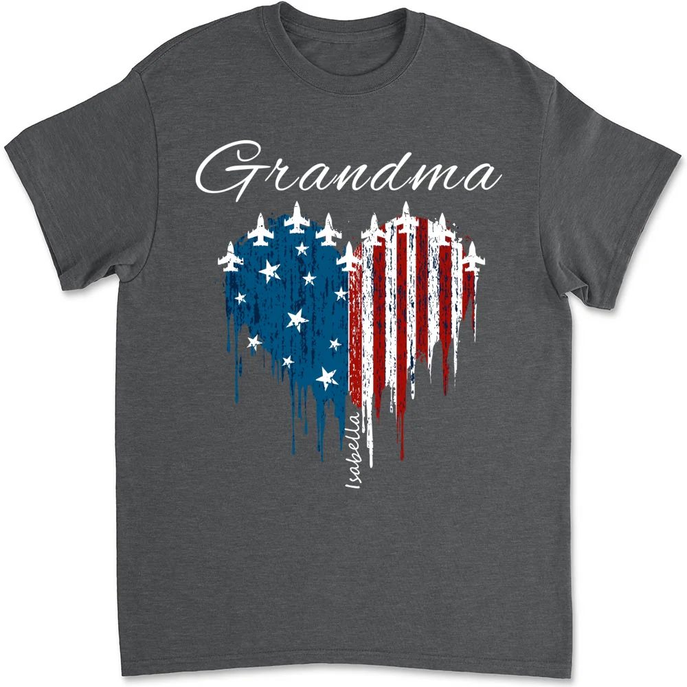 Independence Day Grandma - Personalized Custom Shirt - Image 6
