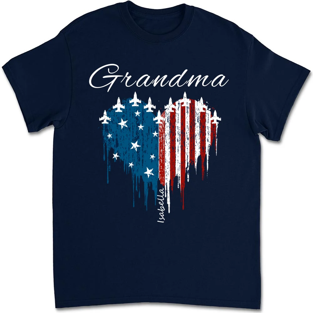 Independence Day Grandma - Personalized Custom Shirt - Image 8
