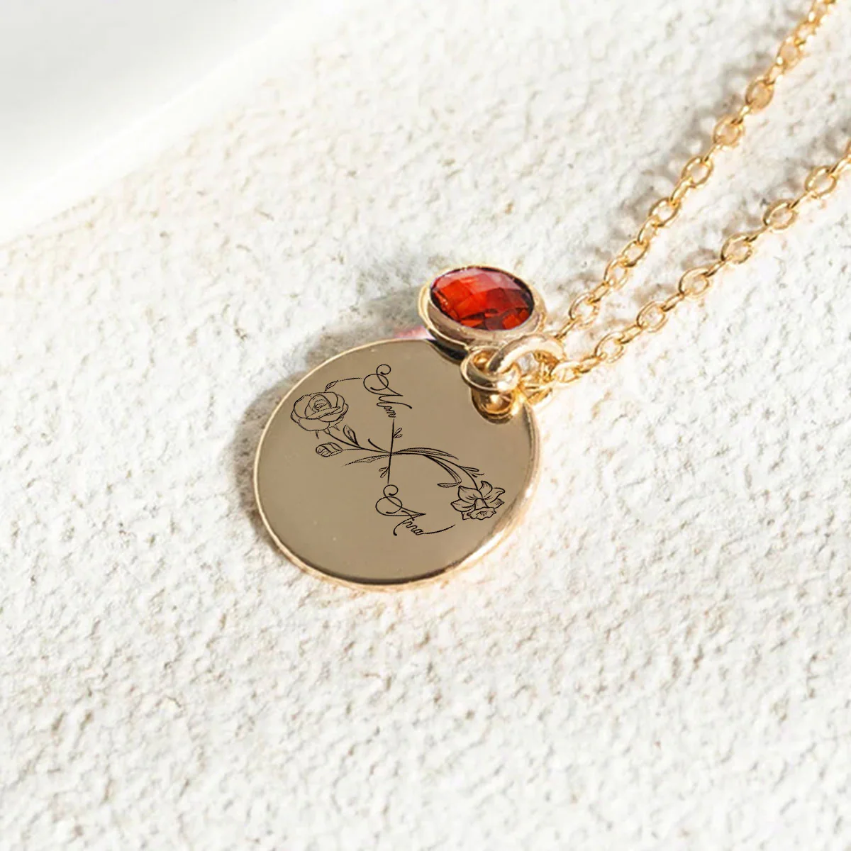 Infinity Love - Personalized Custom Birthstone Necklace - Image 2