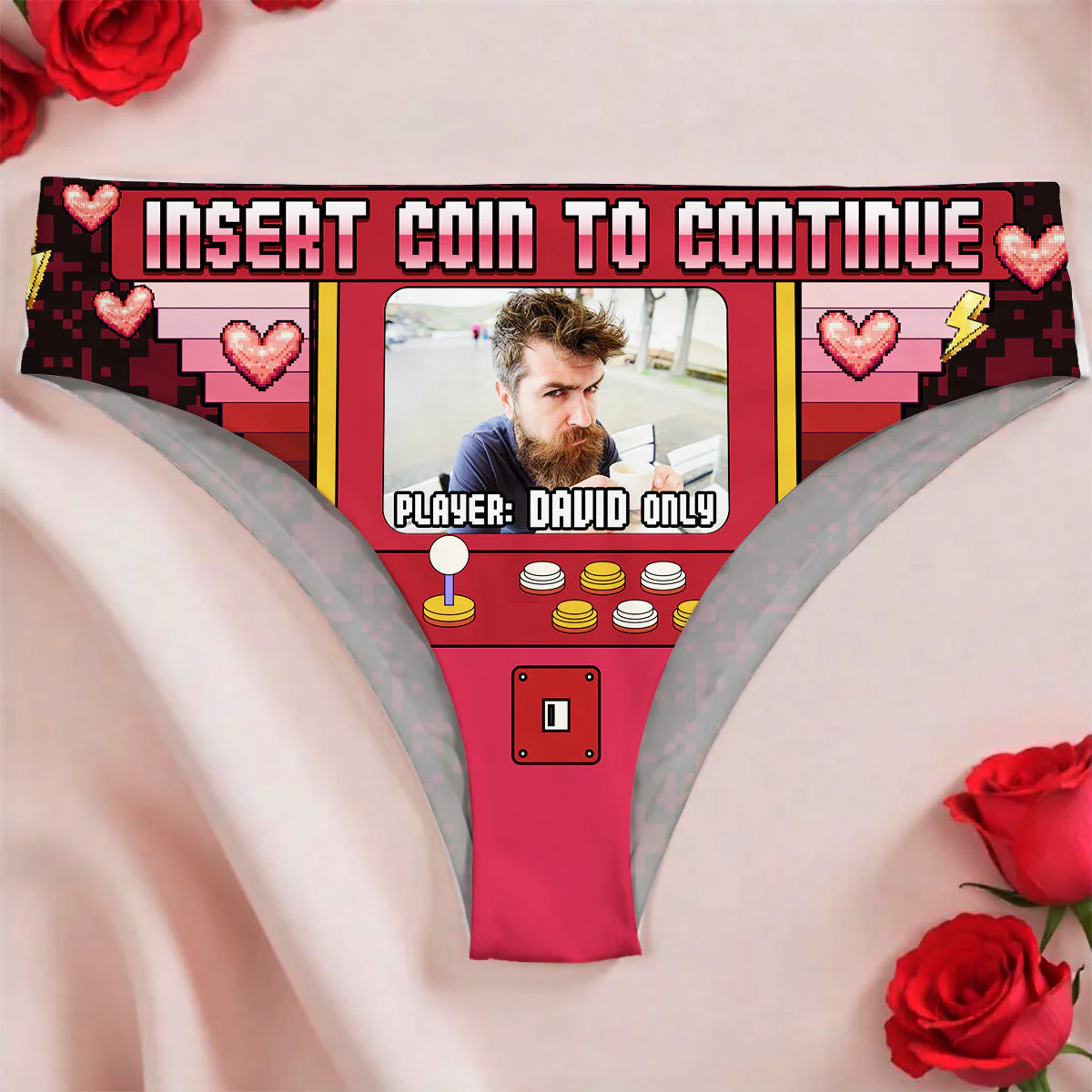 Insert Coin to Continue - Personalized Women Briefs - Image 3