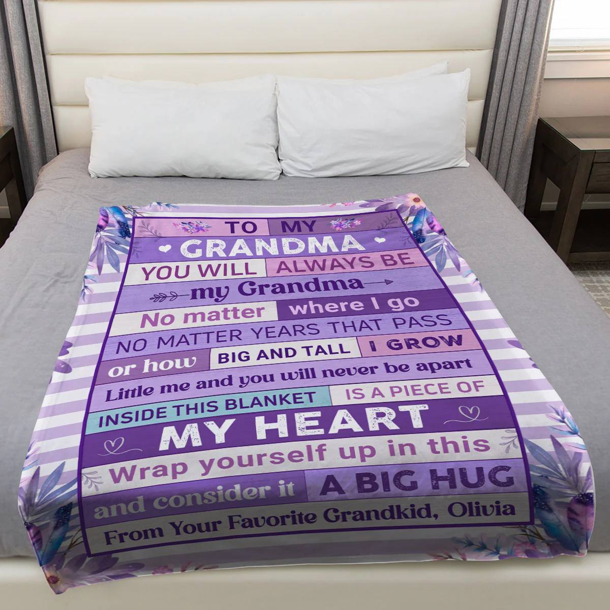 Inside This Blanket - Personalized Custom Fleece Blanket - Image 3