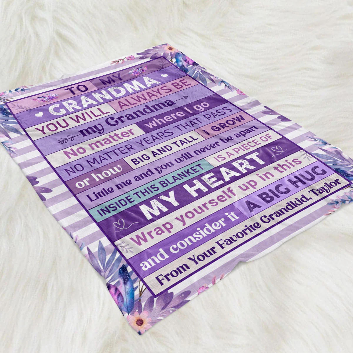 Inside This Blanket - Personalized Custom Fleece Blanket - Image 5