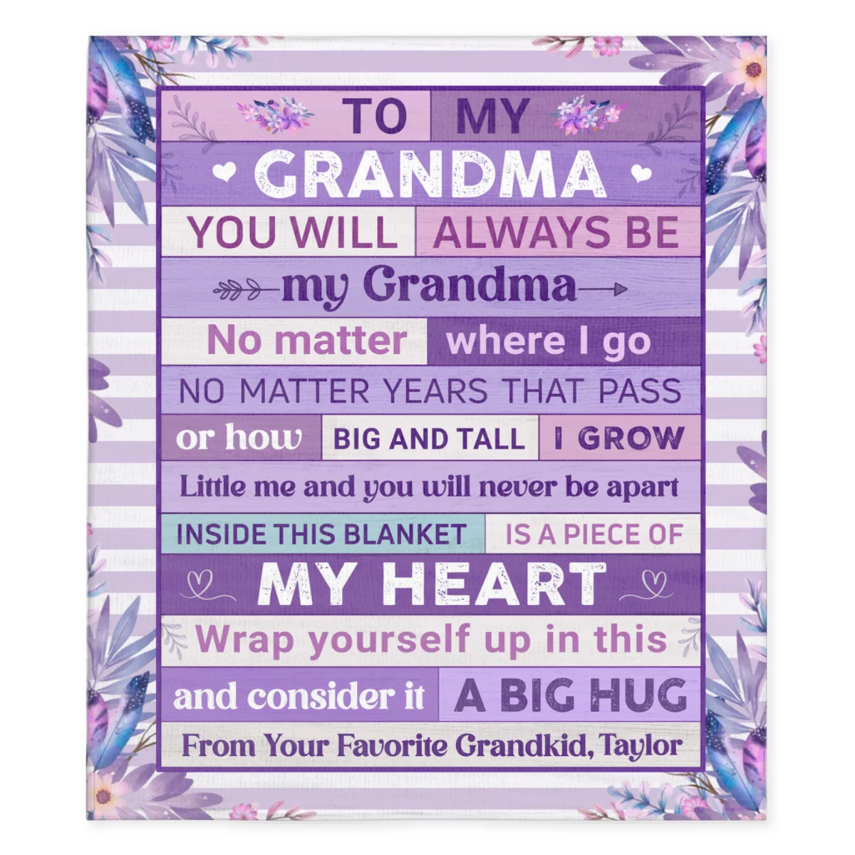 Inside This Blanket - Personalized Custom Fleece Blanket - Image 6