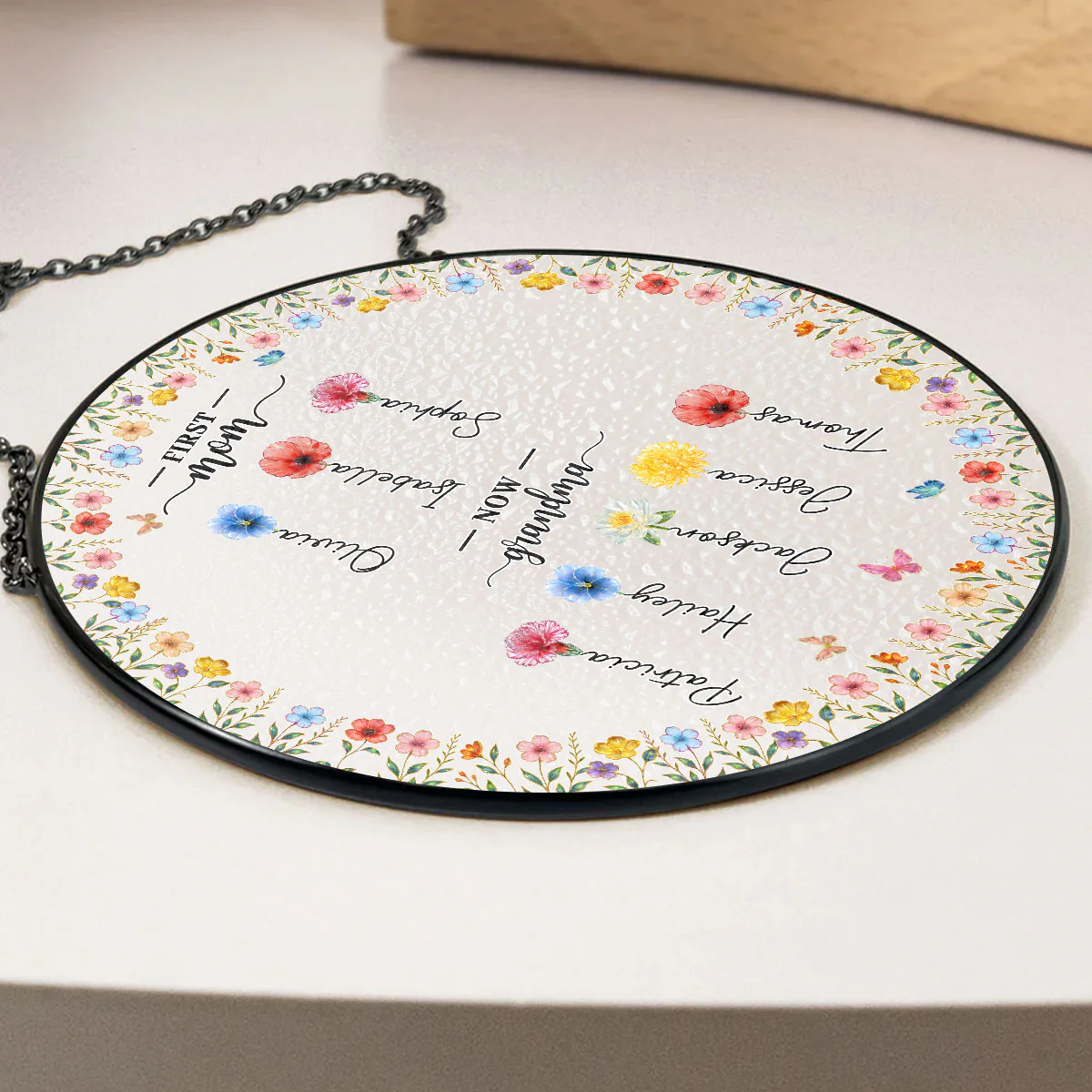 Iridescent Grandma Gardent - Personalized Custom Window Hanging Suncatcher - Image 3