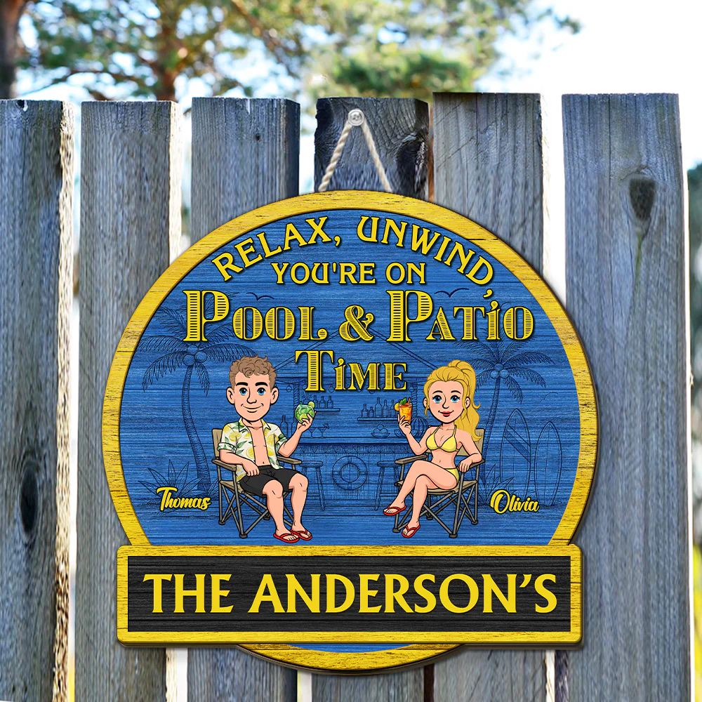 It Is Our Patio Time - Personalized Custom Wood Sign - Image 4