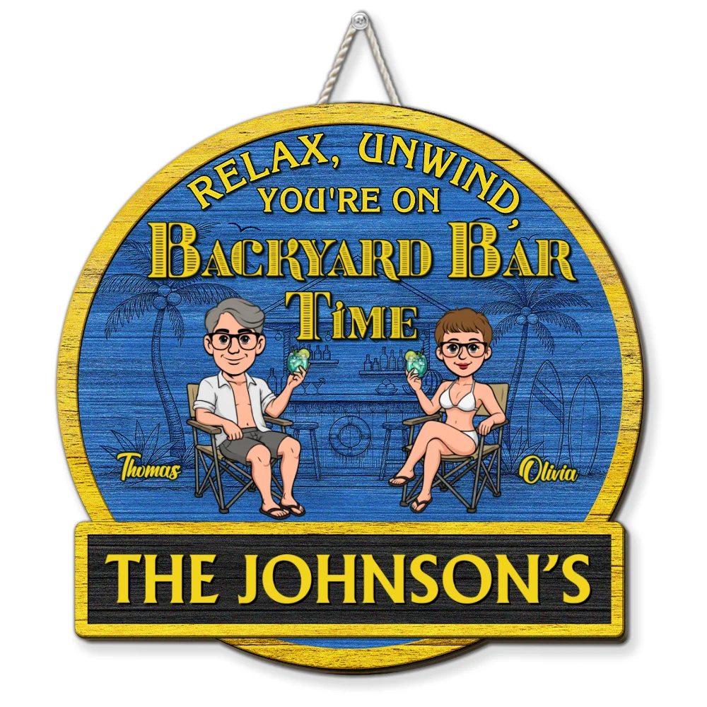 It Is Our Patio Time - Personalized Custom Wood Sign - Image 5