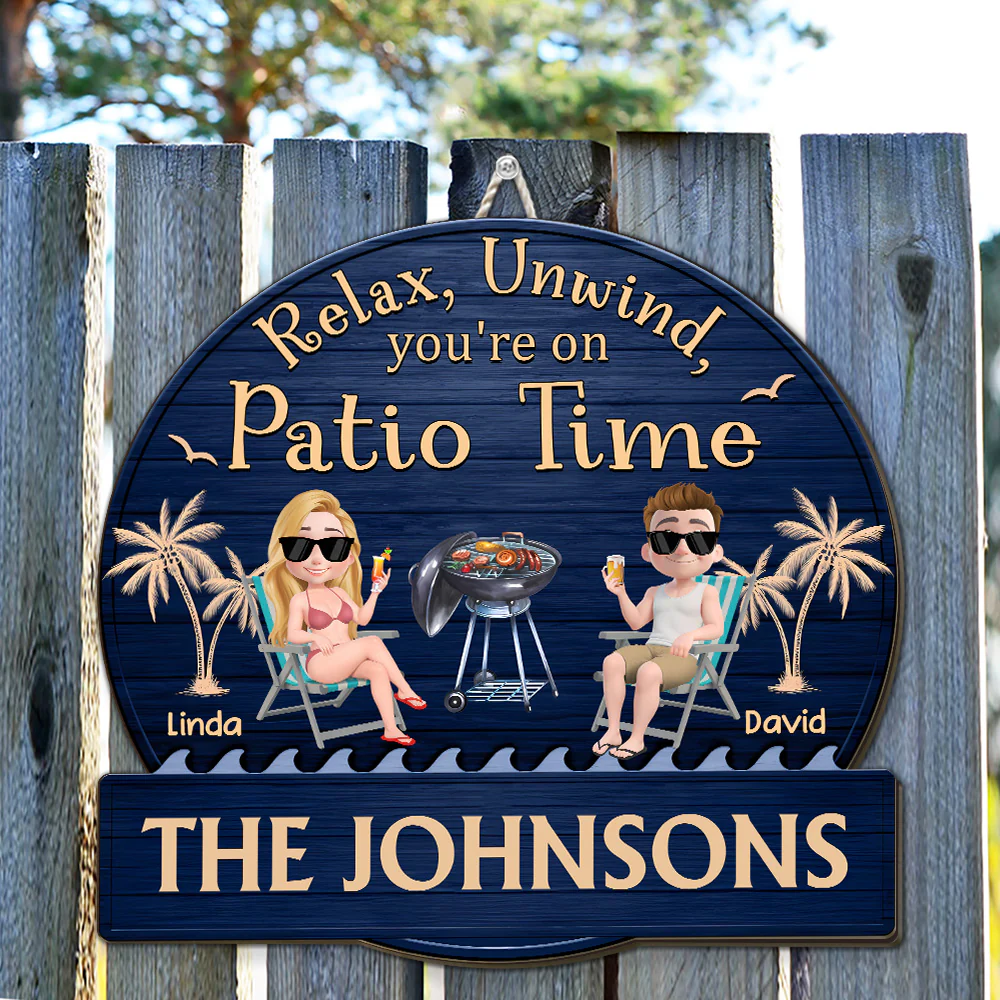 It Is Patio Time - Personalized Custom Wood Sign - Image 4