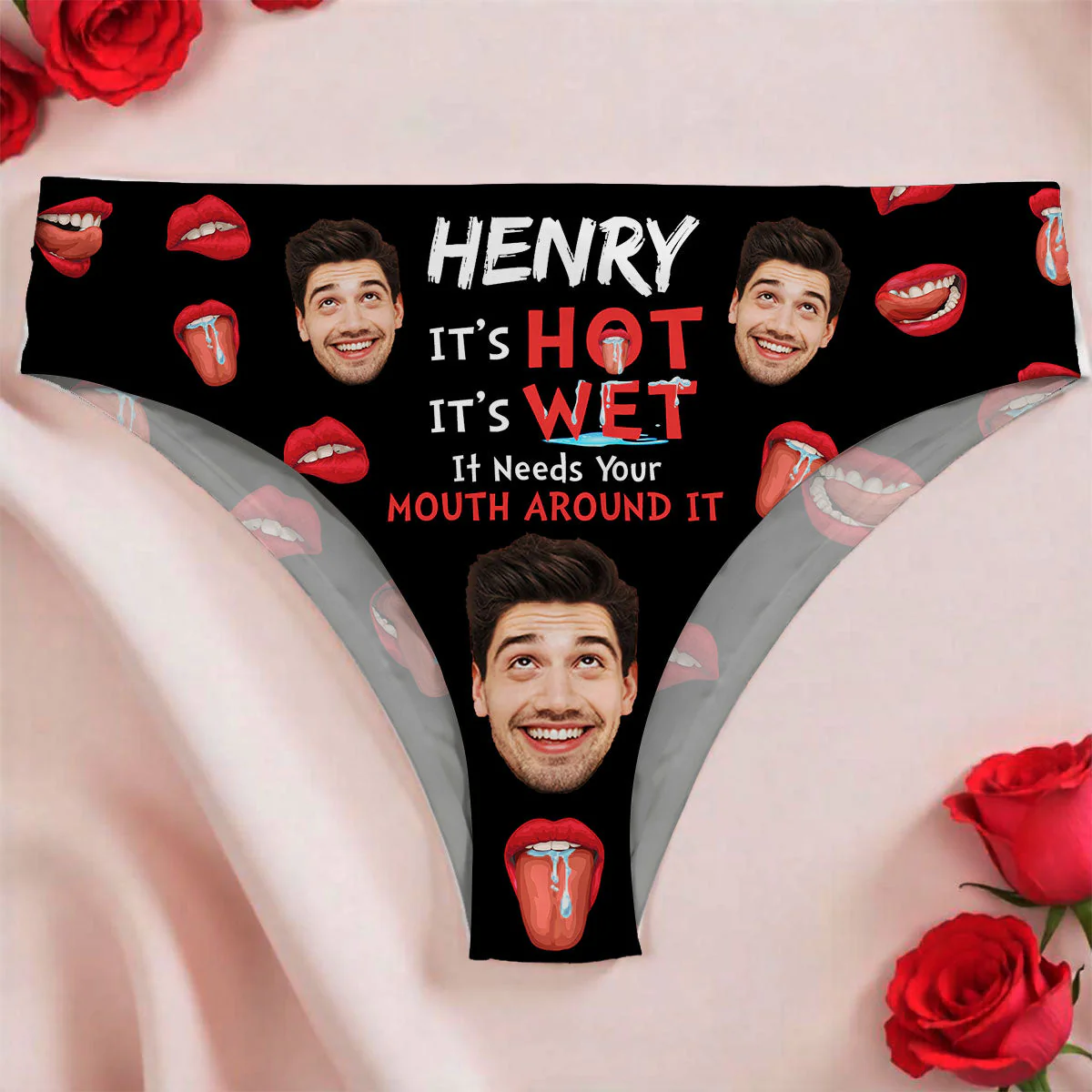 It Needs Your Mouth Around It - Personalized Women Briefs - Image 5