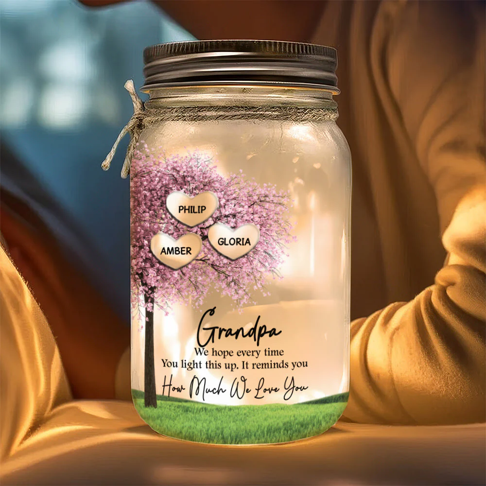 It Reminds You How Much We Love You - Personalized Custom Mason Jar Light - Image 3
