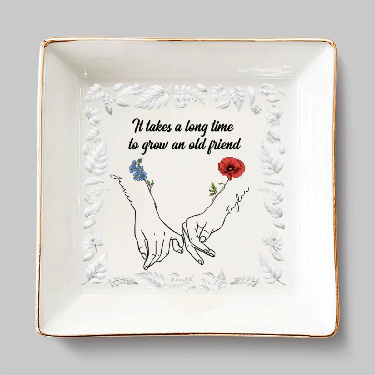 It Takes A Long Time - Personalized Custom Jewelry Dish - Image 6