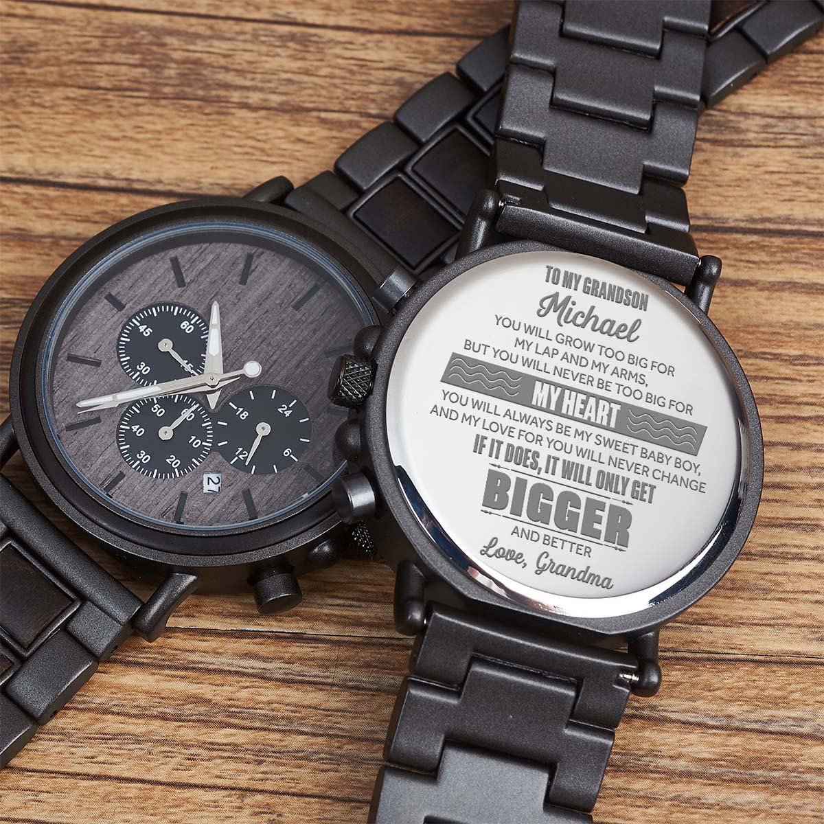 It Will Only Get Bigger - Personalized Engraved Wooden Watches GQ026 - Image 4