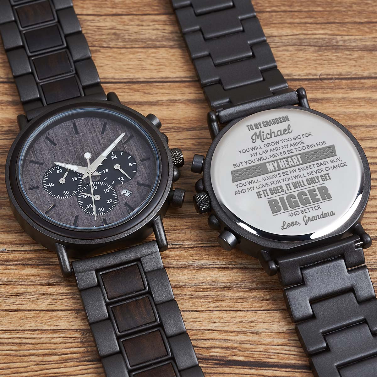 It Will Only Get Bigger - Personalized Engraved Wooden Watches GQ026 - Image 5