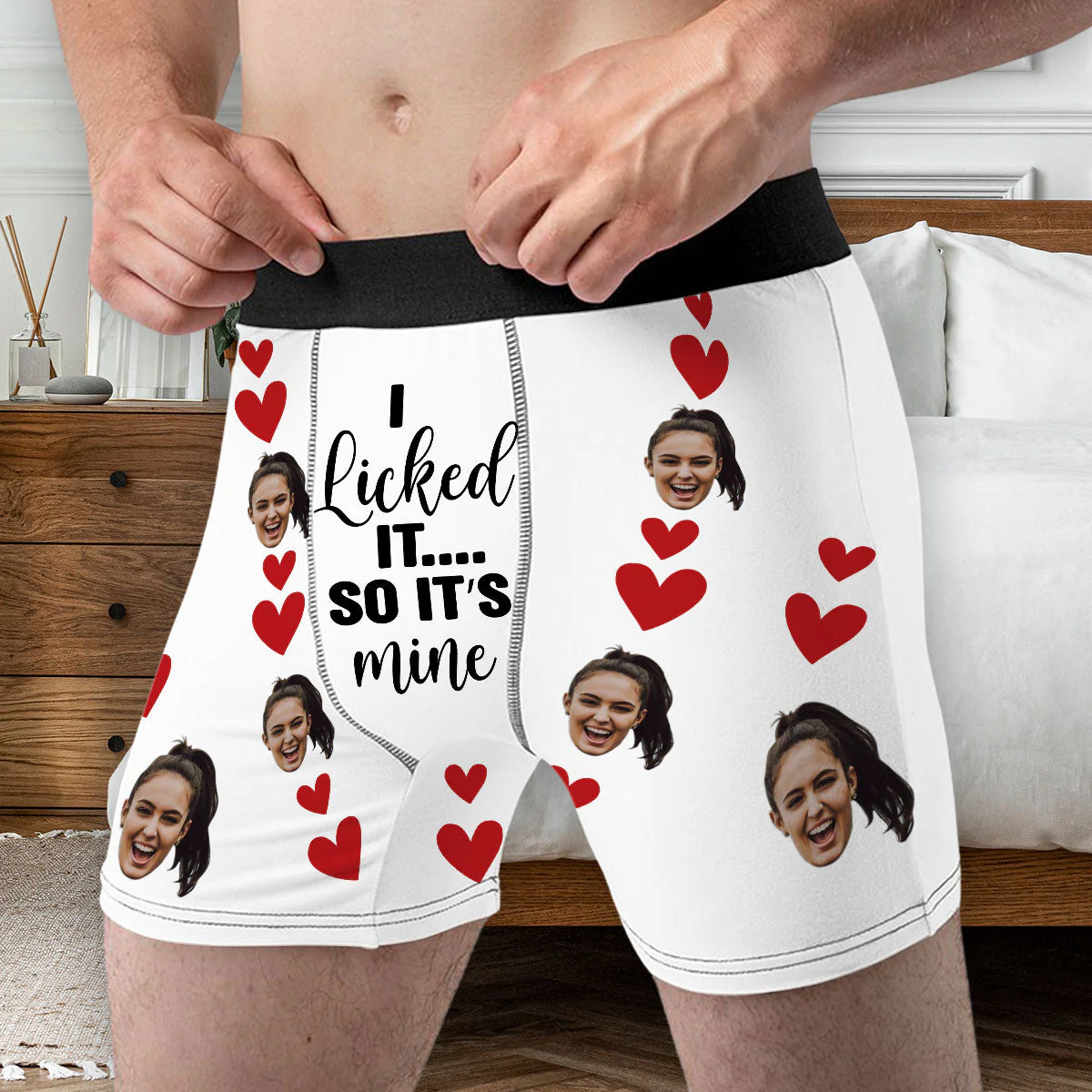 It's Mine - Personalized Photo Men's Boxer Briefs - Image 3