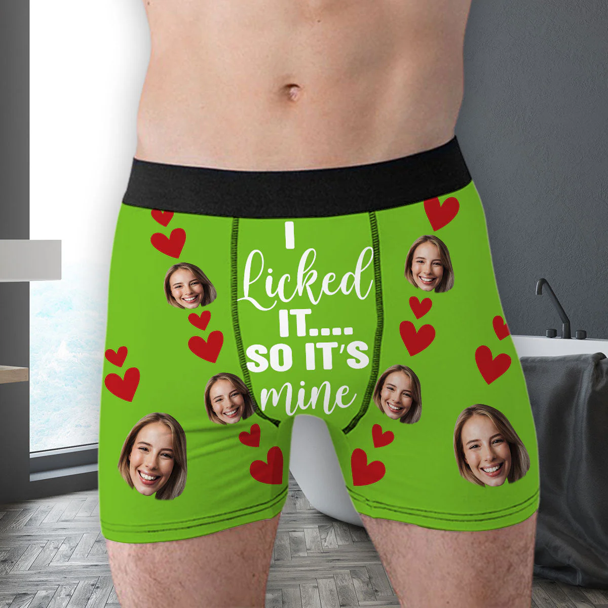 It's Mine - Personalized Photo Men's Boxer Briefs - Image 4