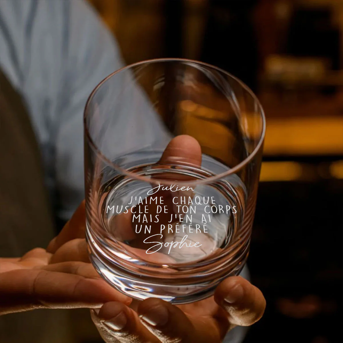 J’aime Chaque Muscle De Toi – Verre à Whisky Gravé Personnalisé - Image 3