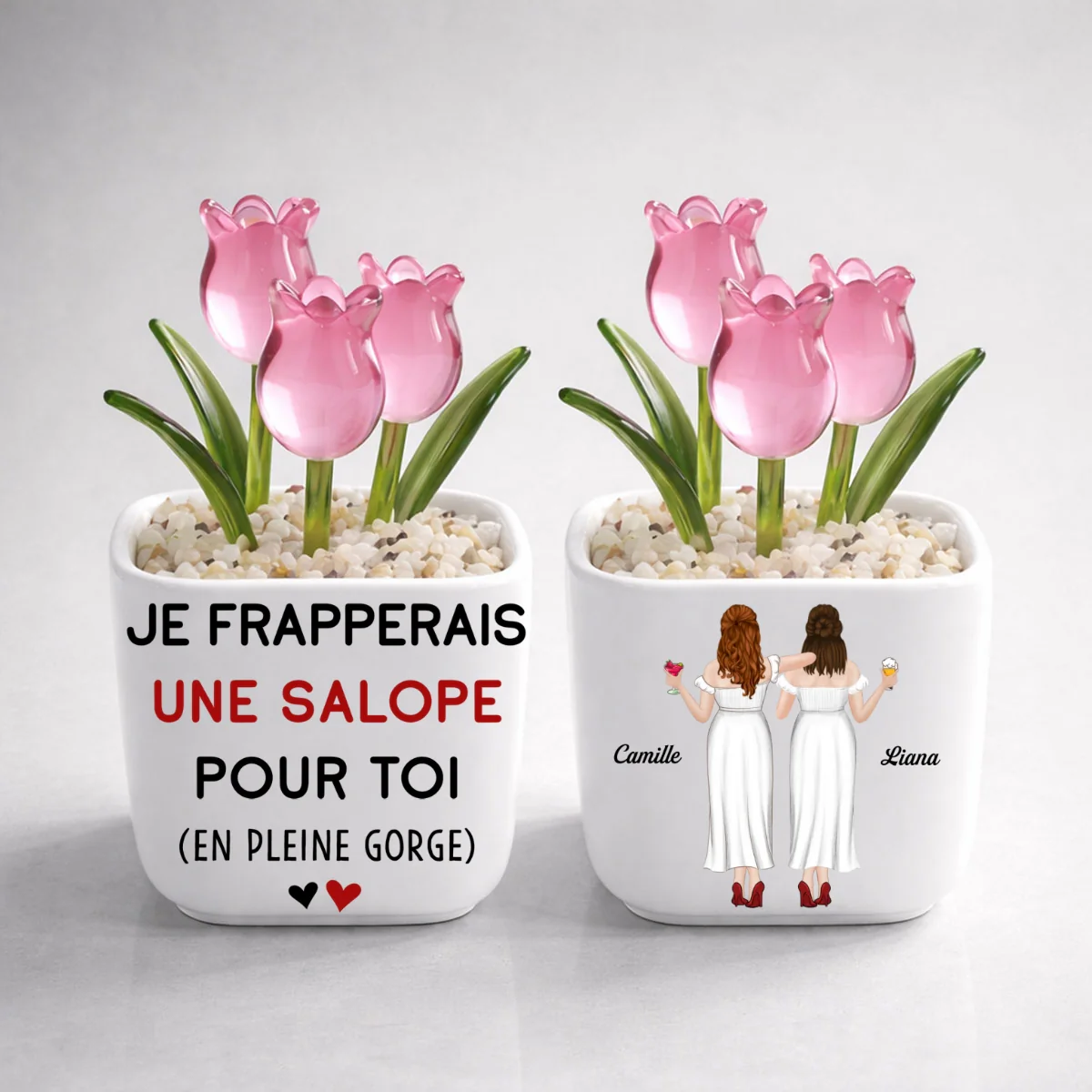 Je Me Batterais Pour Toi – Tulipes Éternelles En Verre Personnalisées - Image 8