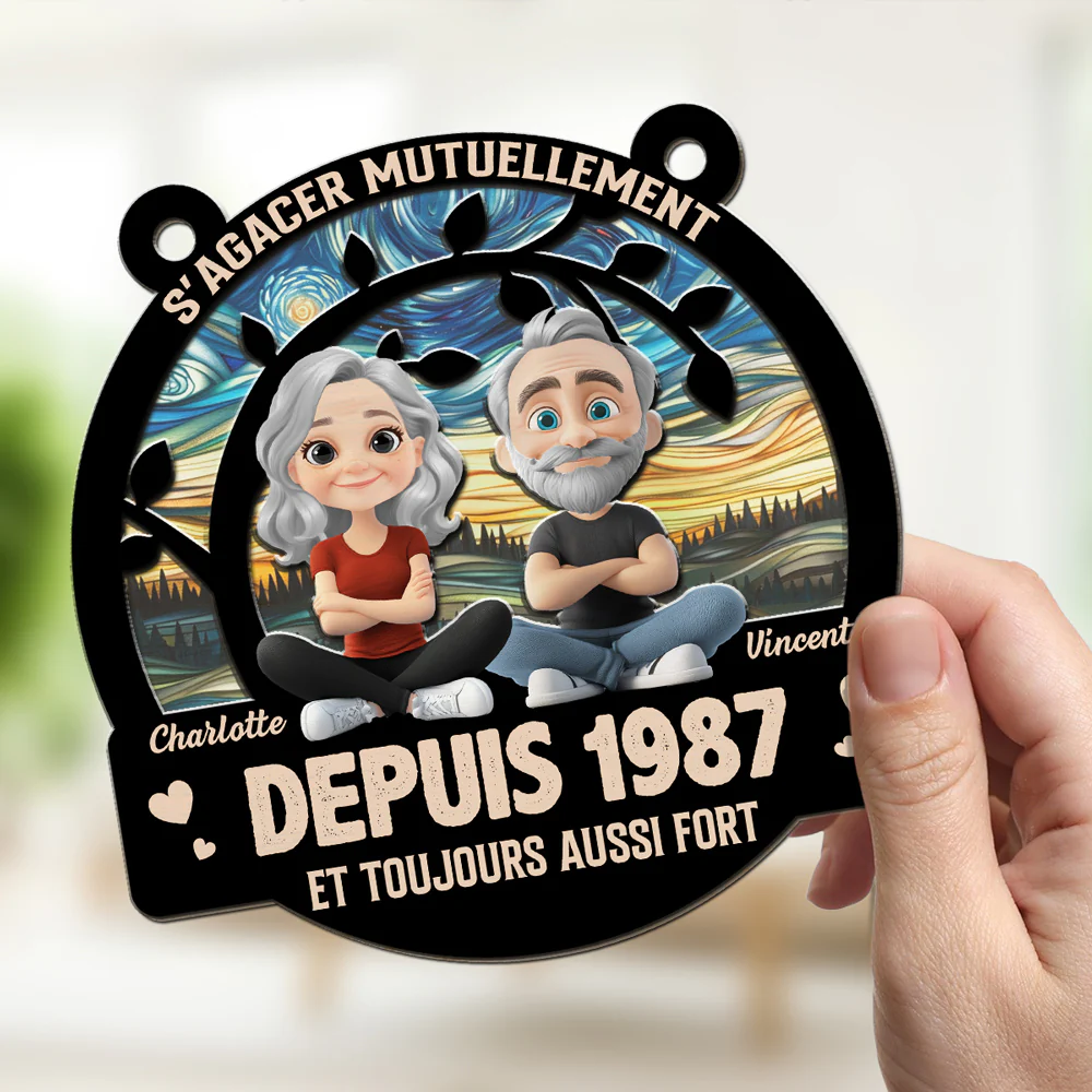 Je T'aime Pour Toujours - Attrape-soleil Personnalisé - Image 2