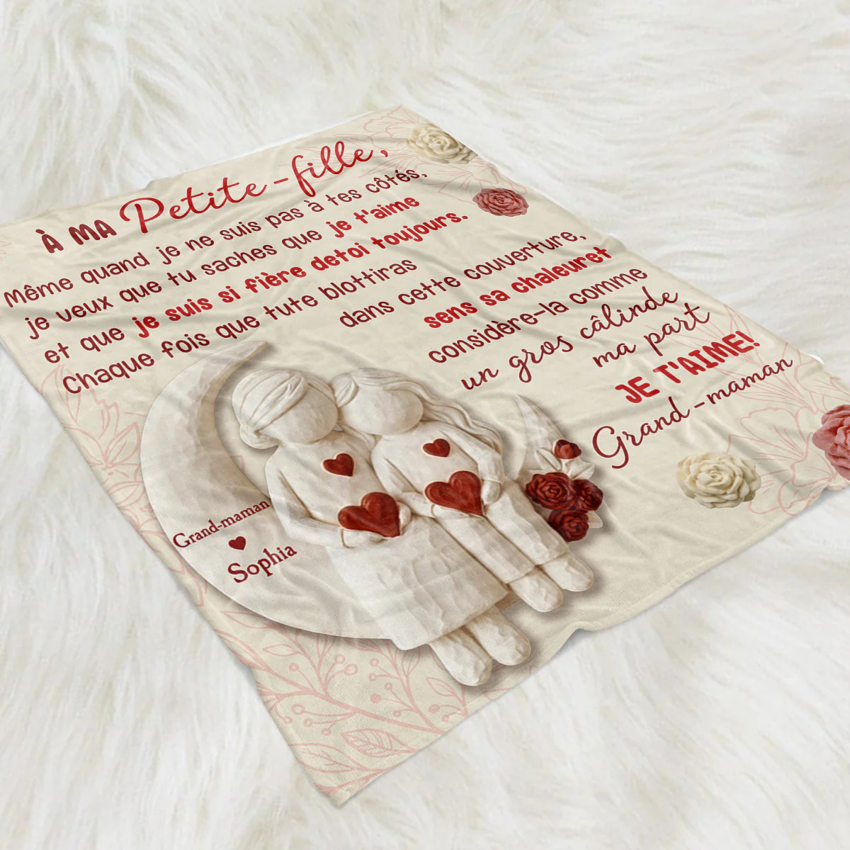 Je veux que tu saches à quel point je t'aime - Couverture en polaire personnalisée - Image 2
