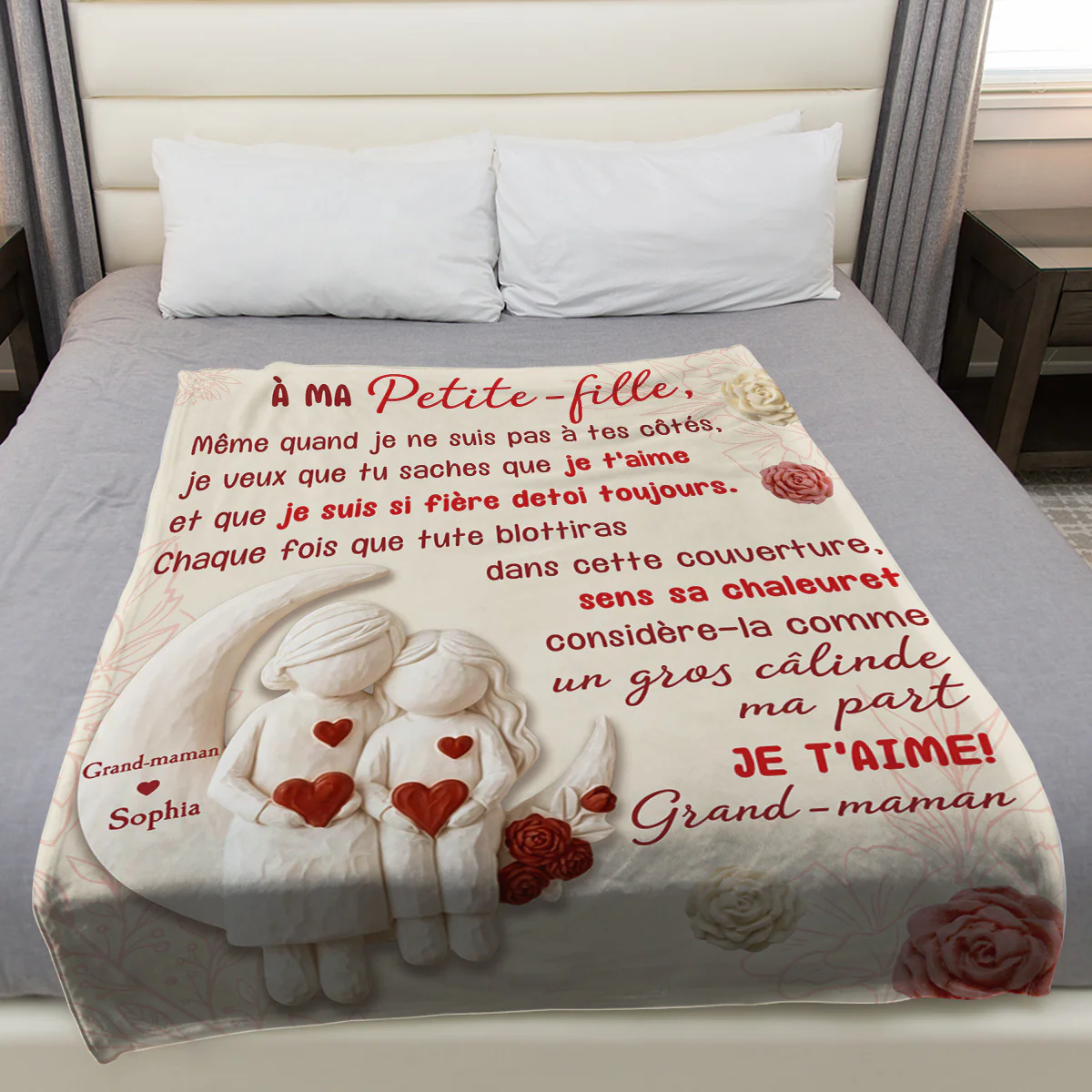 Je veux que tu saches à quel point je t'aime - Couverture en polaire personnalisée - Image 3
