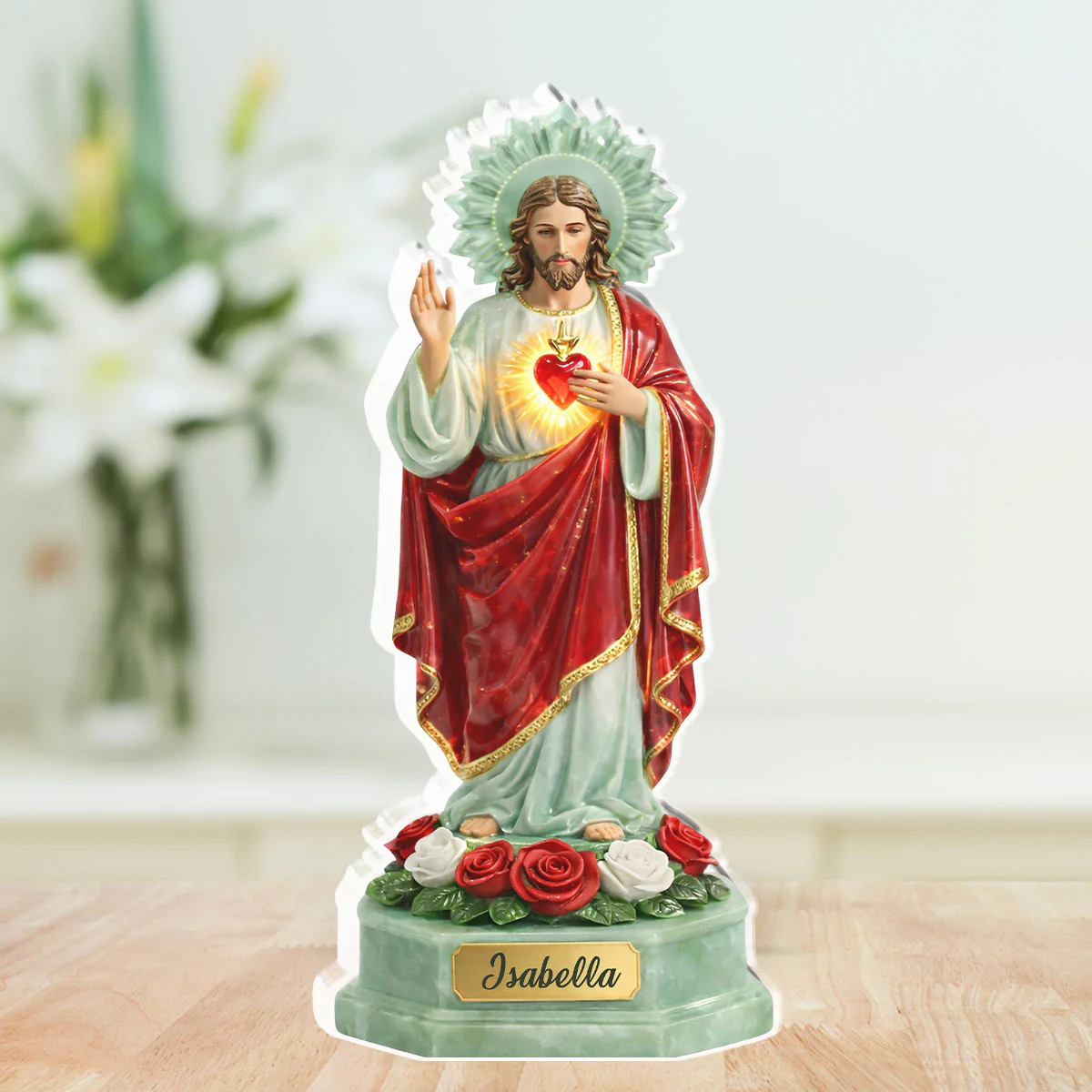 Jesus Is With Me - Personalized Custom Acrylic Plaque - Image 3
