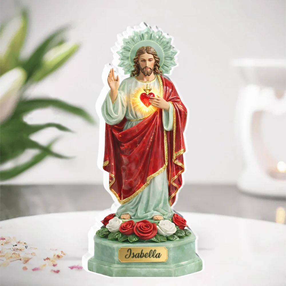 Jesus Is With Me - Personalized Custom Acrylic Plaque - Image 5