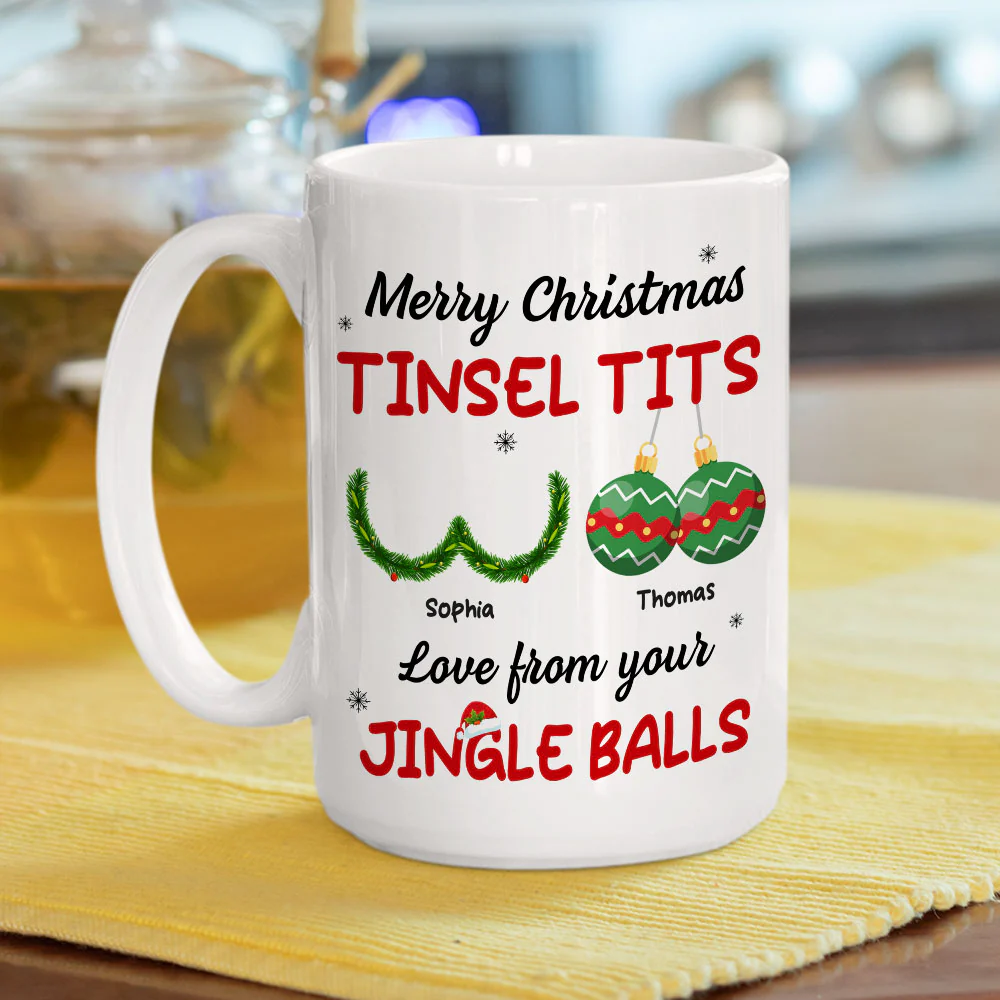 Jingle Balls - Personalized Custom Coffee Mug - Image 6