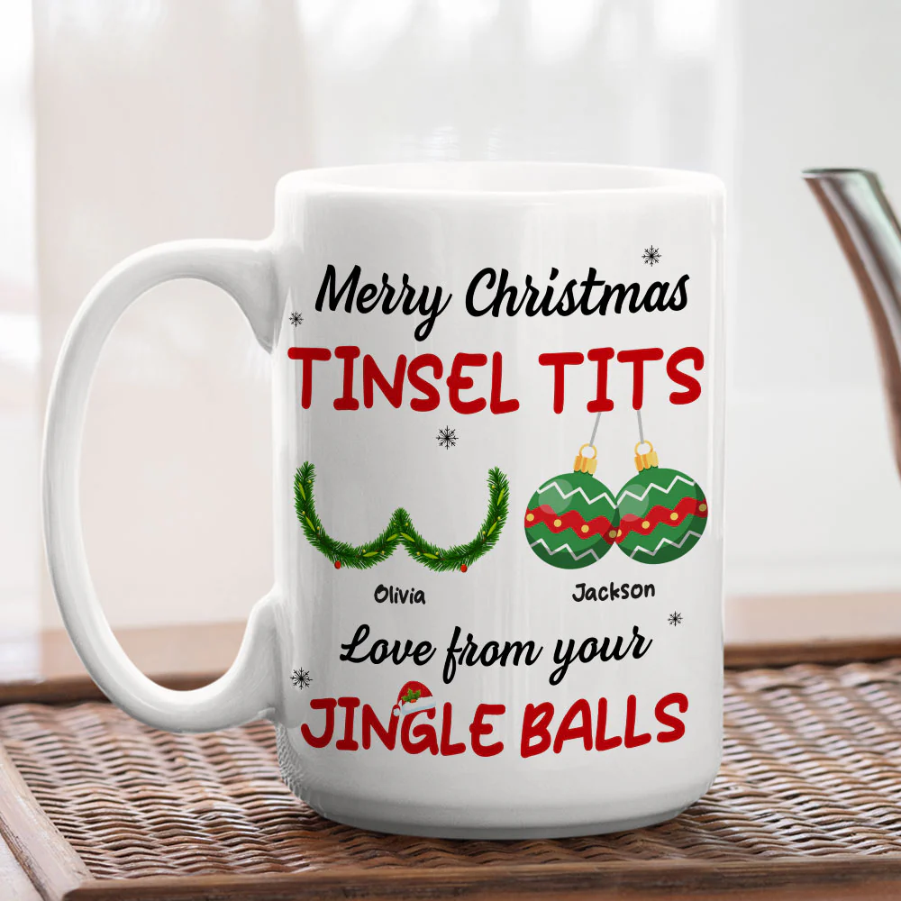 Jingle Balls - Personalized Custom Coffee Mug - Image 8