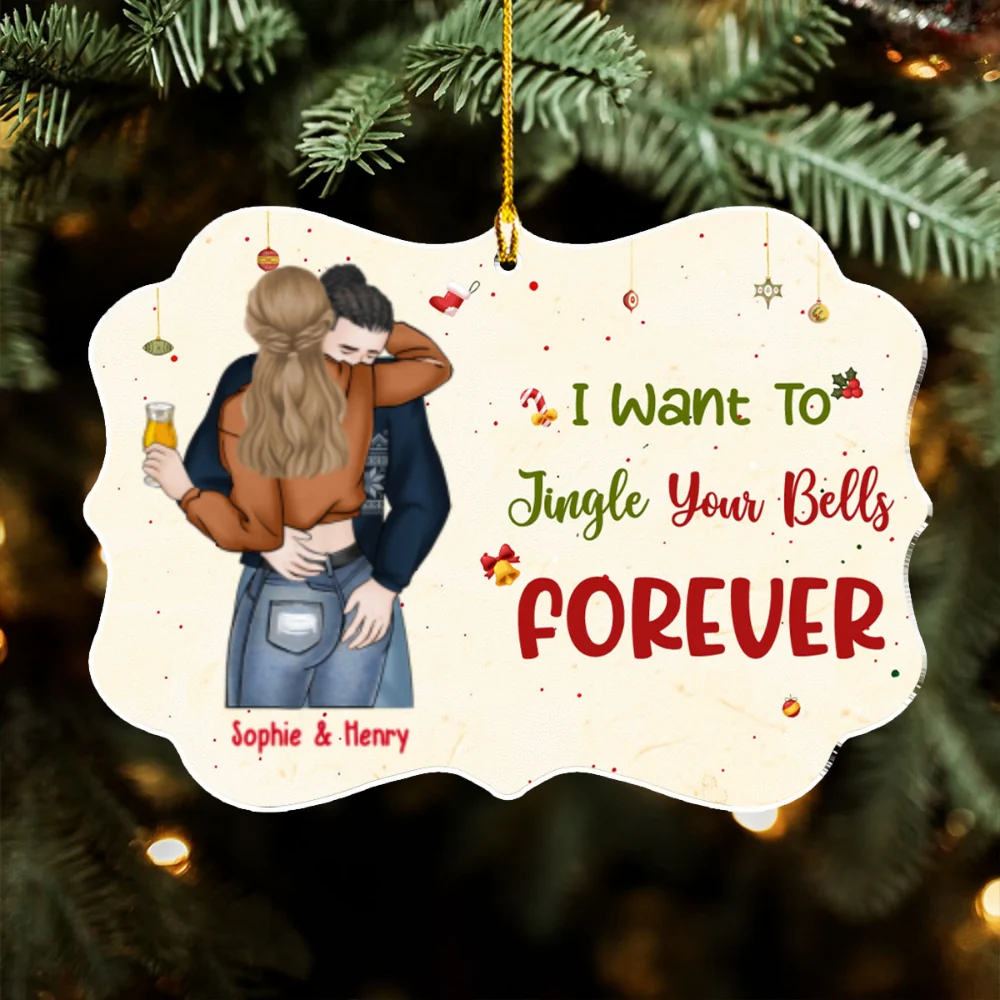 Jingle Your Bells Forever - Personalized Custom Acrylic Ornament - Image 5