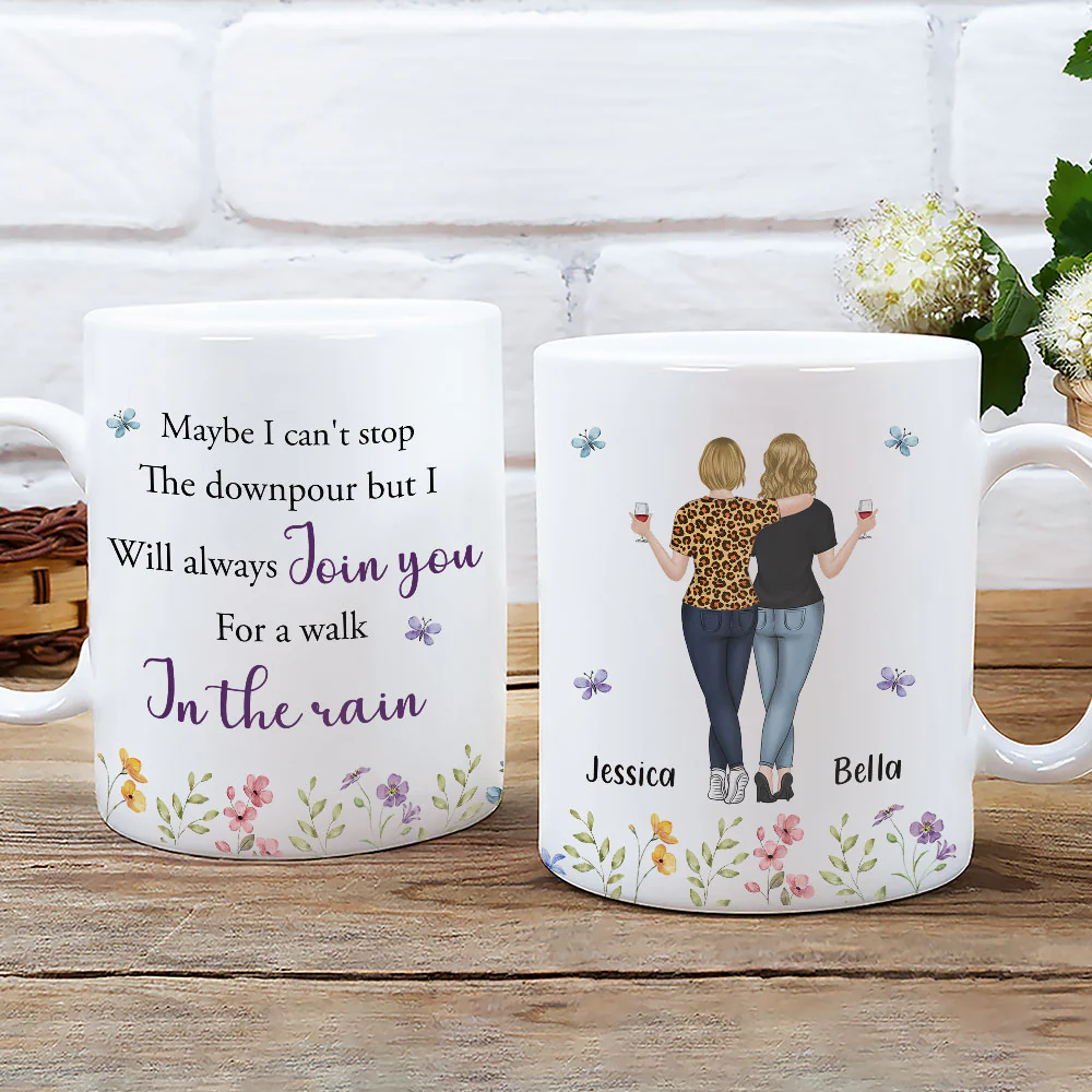 Join You For A Walk - Personalized Custom Coffee Mug - Image 3
