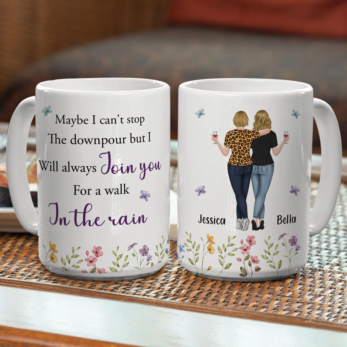 Join You For A Walk - Personalized Custom Coffee Mug - Image 7